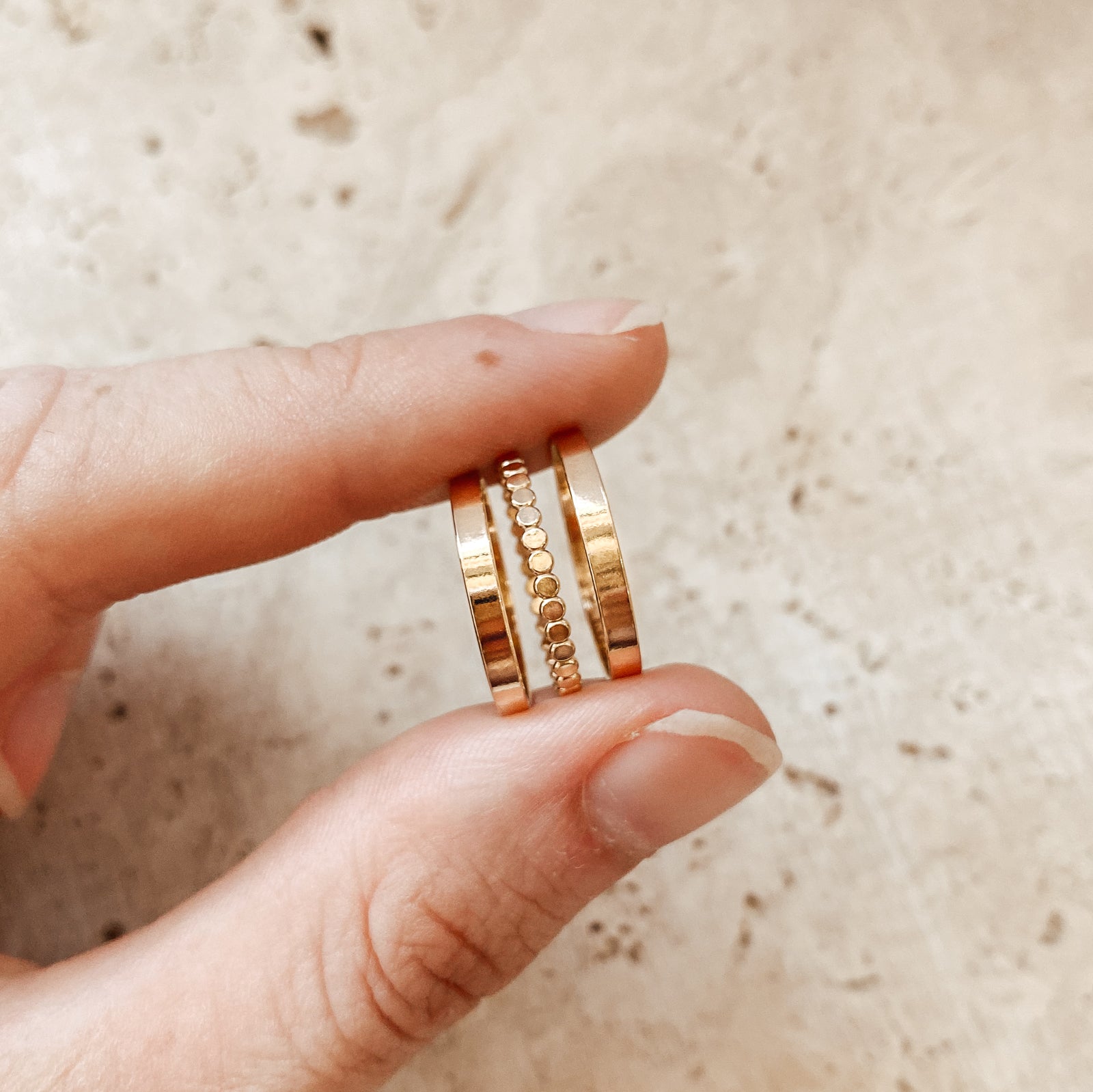 Personalised jewellery - KBN Jewellery - handmade jewellery – Personalised Jewellery gifts – Dainty jewellery – plain band ring - wedding band - affordable wedding band - gold filled wedding band - thick stacking ring