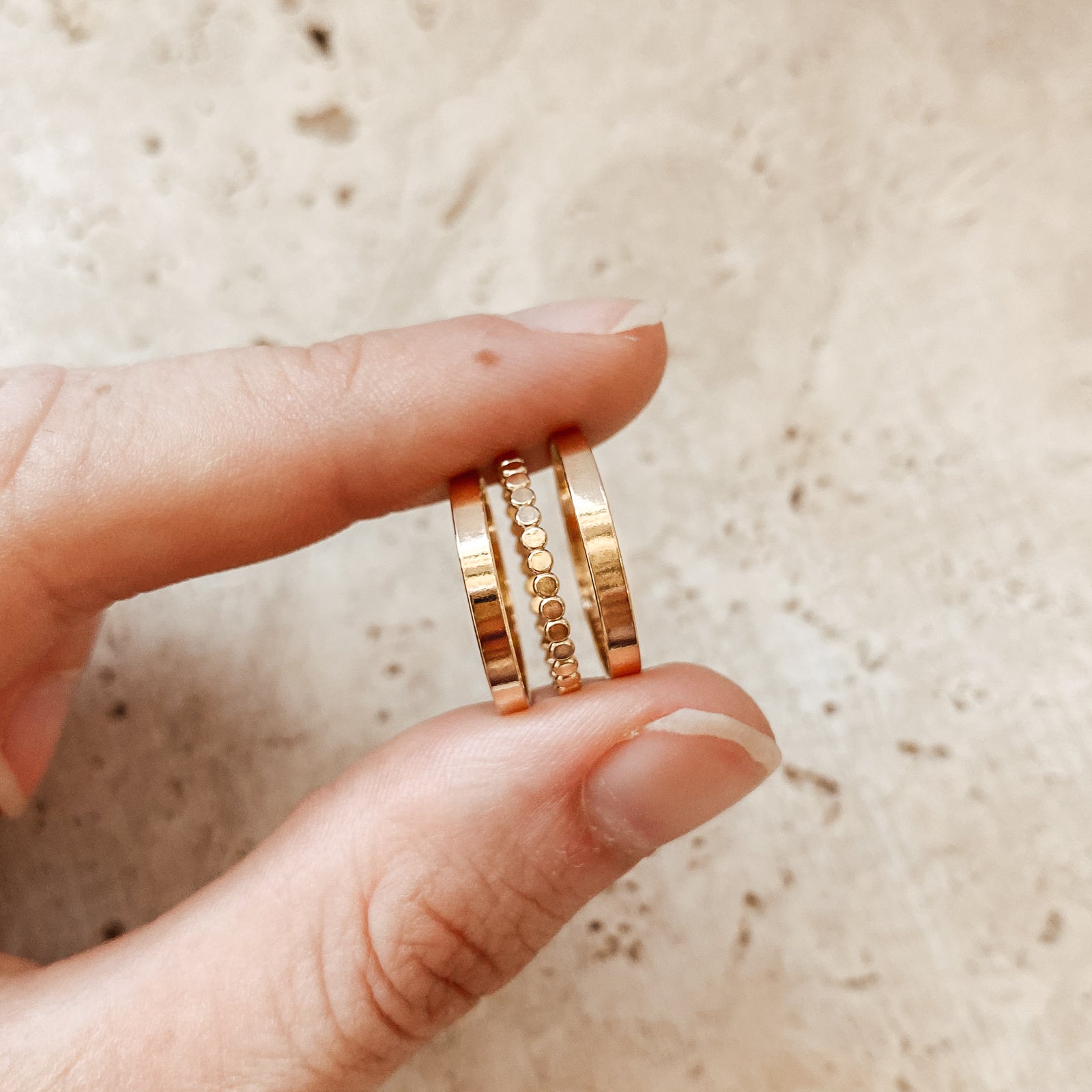 Personalised jewellery - KBN Jewellery - handmade jewellery – Personalised Jewellery gifts – Dainty jewellery –  plain band ring - wedding band - affordable wedding band - gold filled wedding band - thick stacking ring