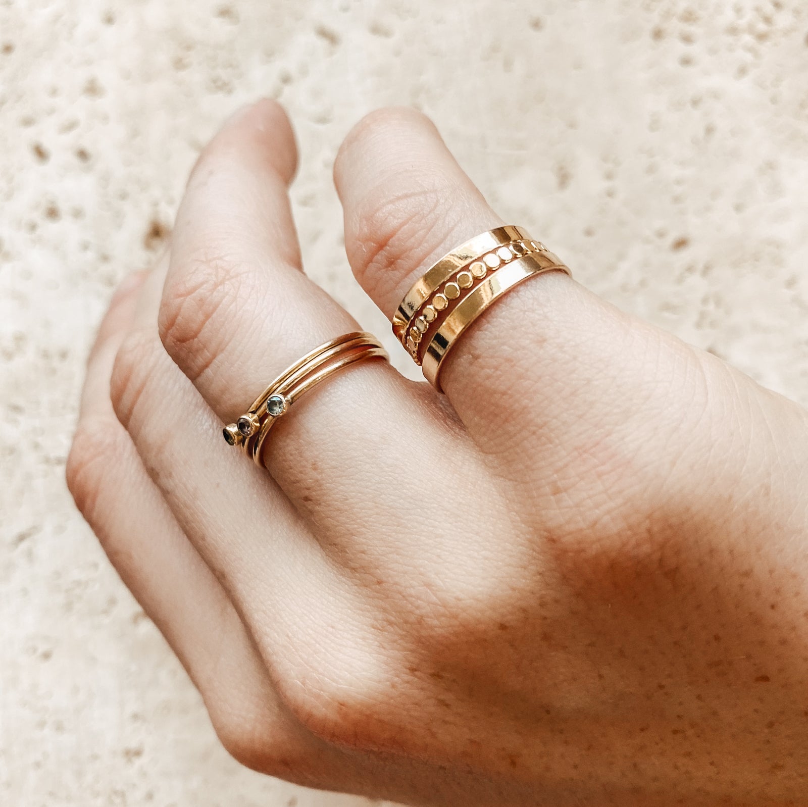 Personalised jewellery - KBN Jewellery - handmade jewellery – Personalised Jewellery gifts – Dainty jewellery – plain band ring - wedding band - affordable wedding band - gold filled wedding band - thick stacking ring