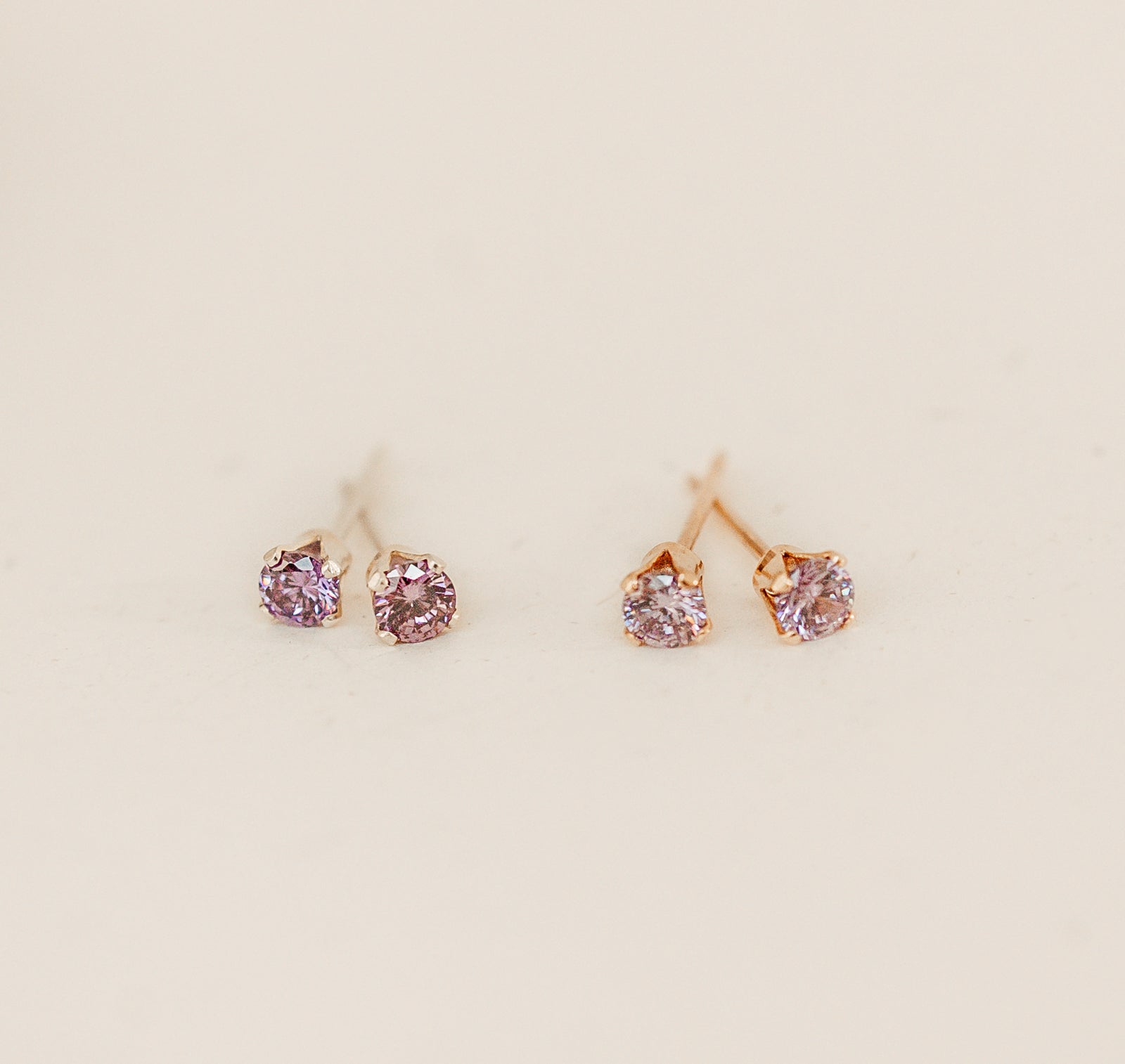 Personalised jewellery – handmade jewellery – KBN jewellery – dainty earrings – birth month earrings – birthstone earrings – affordable earrings – purple earrings – June studs – birthstone studs