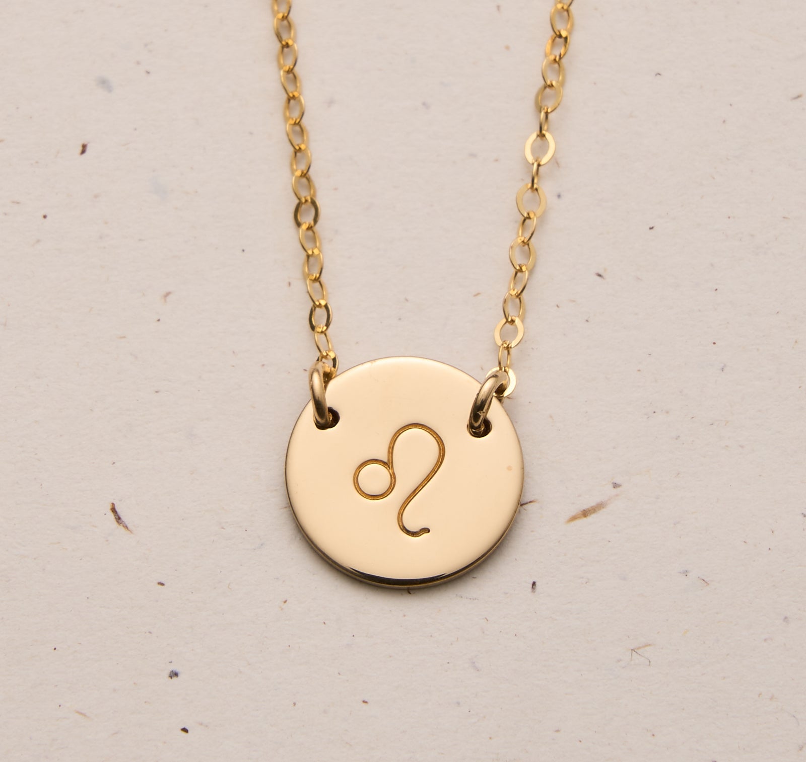 medium round pendant star sign goldfill sterling silver rose goldfill dainty delicate meaningful symbol children partner