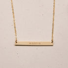 Personalised jewellery - KBN Jewellery - handmade jewellery – Personalised Jewellery gifts – Dainty jewellery- bar necklace – dainty bar necklace – personalised date necklace – roman numerals necklace – name bar necklace – words of affirmation necklace – long bar necklace – layering necklace – layering necklace inspiration – wedding gift idea – wedding gift idea for bride  - long pendant necklace – small bar necklace