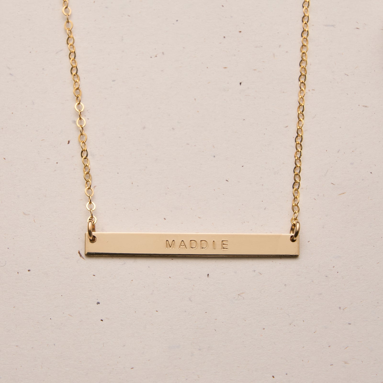 Personalised jewellery - KBN Jewellery - handmade jewellery – Personalised Jewellery gifts – Dainty jewellery- bar necklace – dainty bar necklace – personalised date necklace – roman numerals necklace – name bar necklace – words of affirmation necklace – long bar necklace – layering necklace – layering necklace inspiration – wedding gift idea – wedding gift idea for bride  - long pendant necklace – small bar necklace