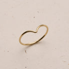 Personalised jewellery – handmade jewellery – KBN jewellery – dainty ring – affordable ring – stacking ring – twist ring – handmade jewellery – Australian made – round edged ring – staple ring – everyday ring – v ring – unique shaped ring