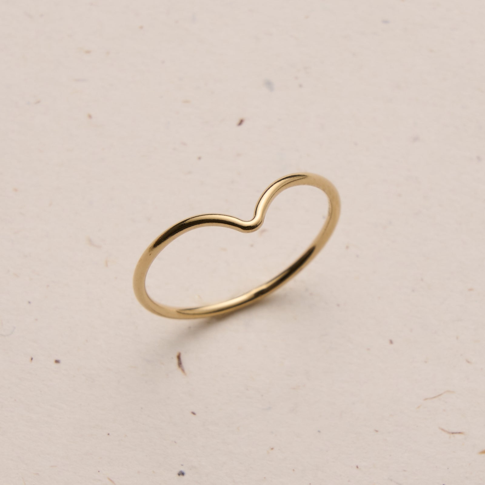 Personalised jewellery – handmade jewellery – KBN jewellery – dainty ring – affordable ring – stacking ring – twist ring – handmade jewellery – Australian made – round edged ring – staple ring – everyday ring – v ring – unique shaped ring