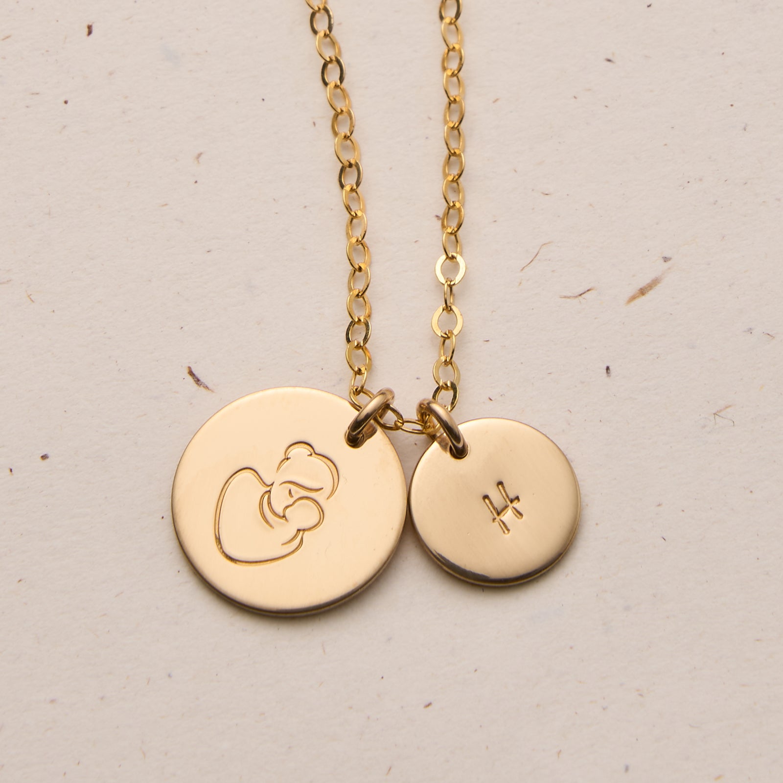 Personalised jewellery - KBN Jewellery - handmade jewellery – Personalised Jewellery gifts – Australian Made – Mumma bear necklace – first time mum present – Midwife gift – mother figure gift idea – gift ideas for mum – initial necklace