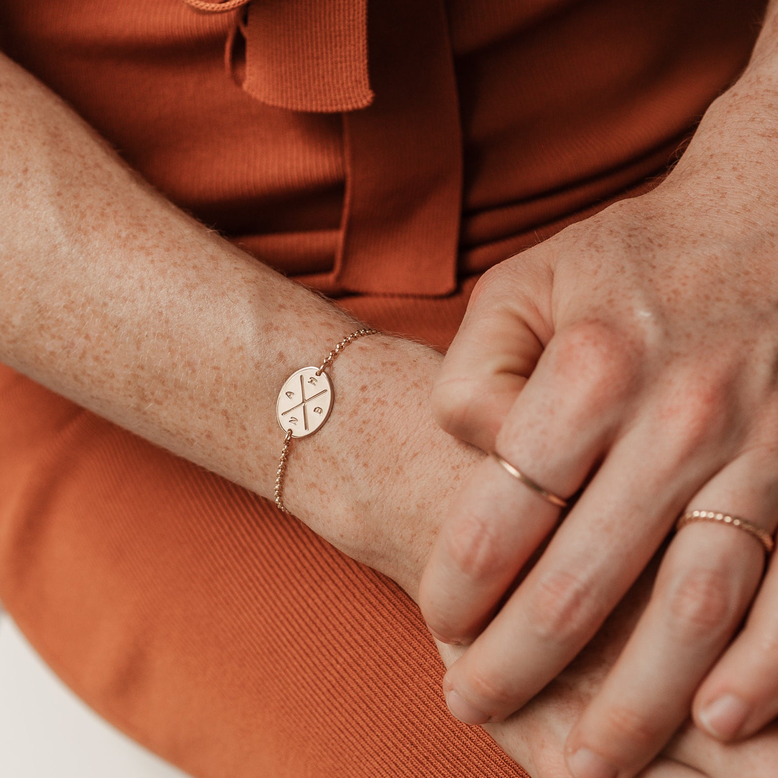 Personalised jewellery - KBN Jewellery - handmade jewellery - cross my heart - dainty jewellery - initial bracelet - symbol bracelet – custom initial bracelet – children initials - Cross my heart bracelet