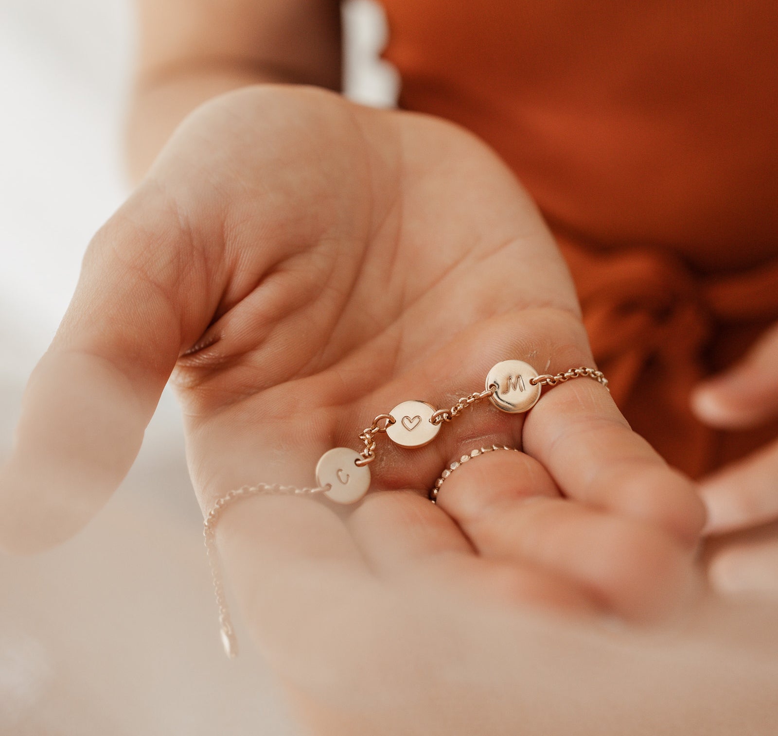Personalised jewellery - KBN Jewellery - handmade jewellery – Personalised Jewellery gifts – Dainty jewellery- Dainty bracelet – symbol bracelet – initial bracelet – family initial bracelet