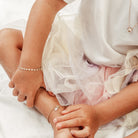 Personalised jewellery - KBN Jewellery - handmade jewellery – Personalised Jewellery gifts – Australian Made – initial and symbol bracelet – affordable jewellery for kids – children’s first anklet – initial anklet