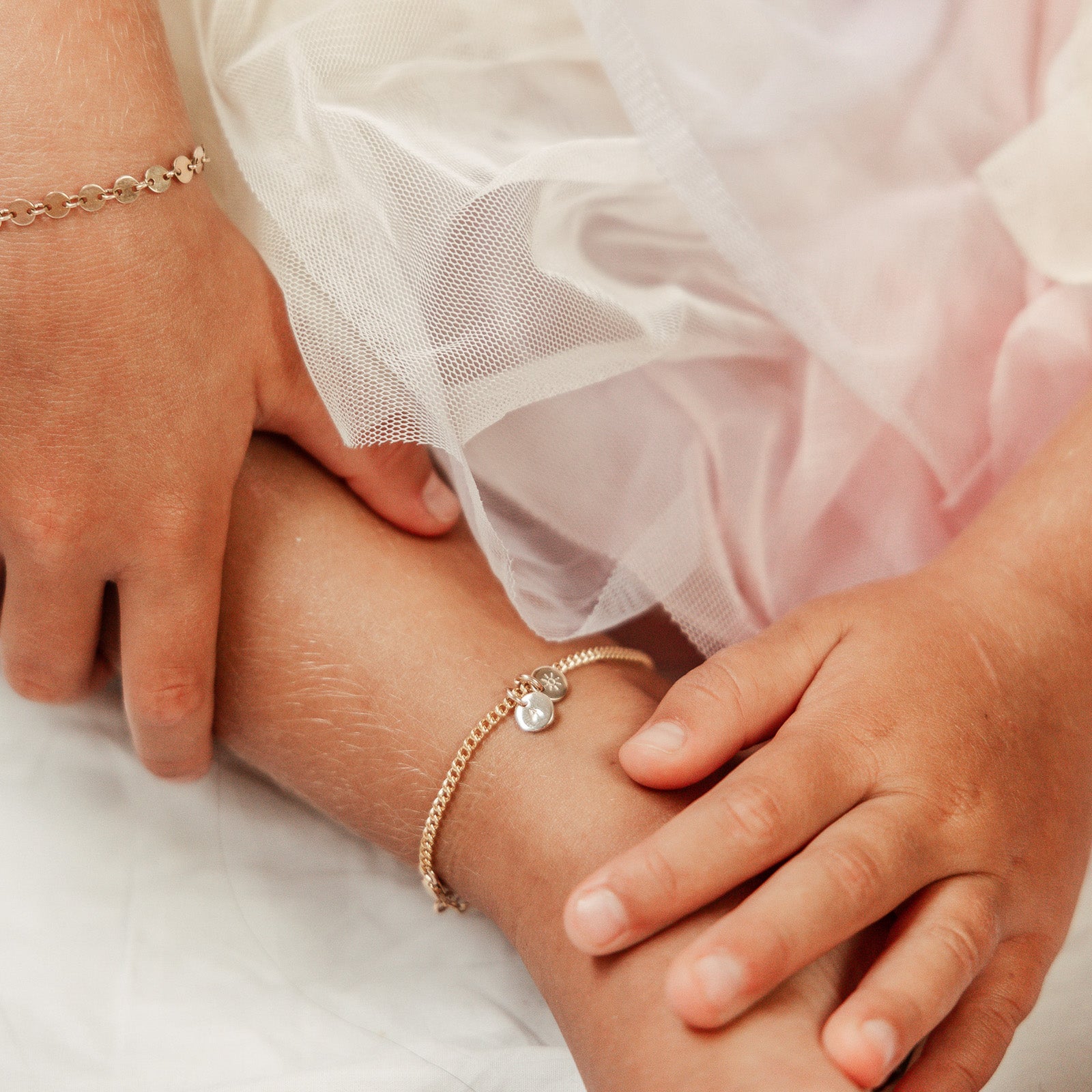 Personalised jewellery - KBN Jewellery - handmade jewellery – Personalised Jewellery gifts – Australian Made – initial and symbol bracelet – affordable jewellery for kids – children’s first anklet – initial anklet