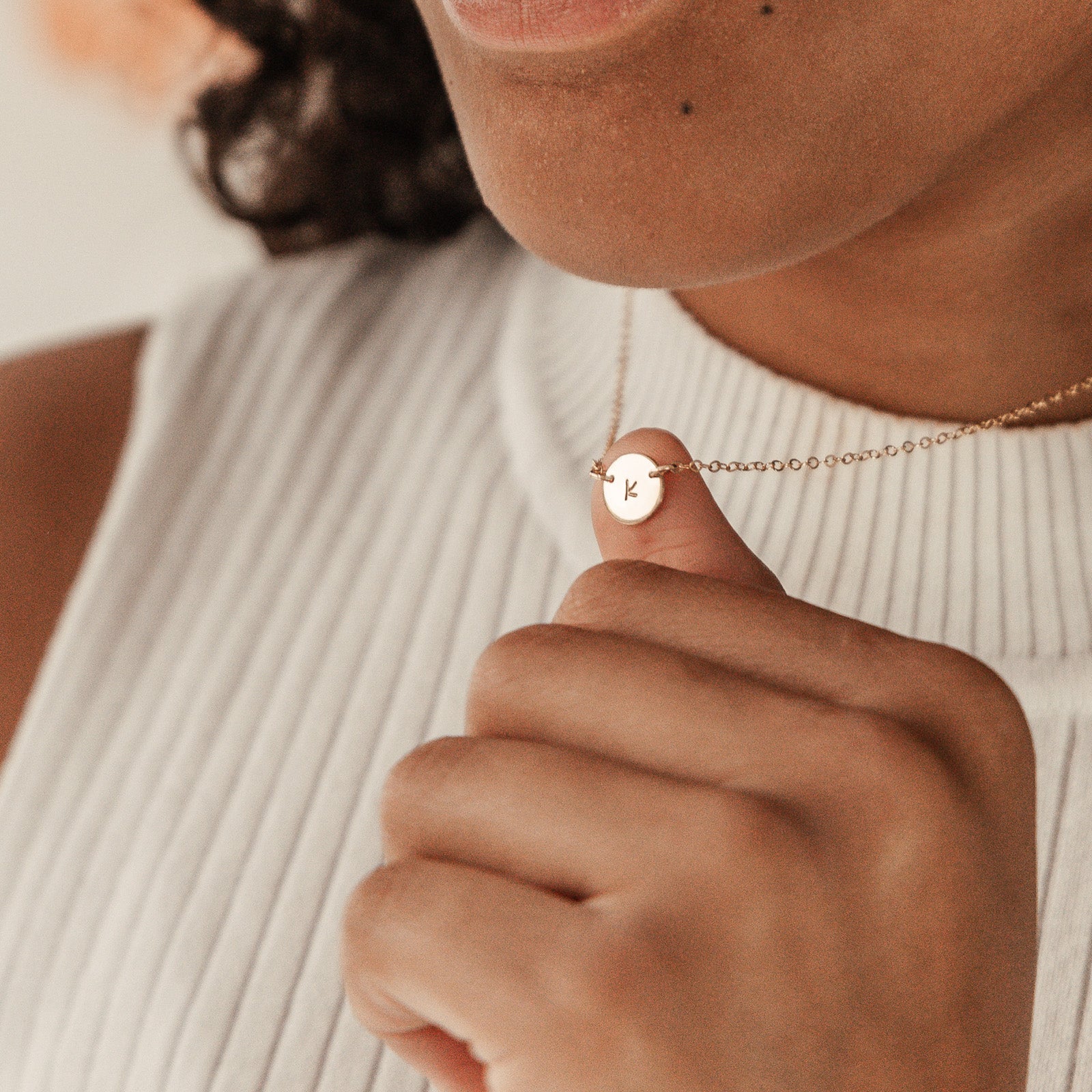 Personalised jewellery - KBN Jewellery - handmade jewellery – Personalised Jewellery gifts –necklace – affordable jewellery - sentimental gift ideas – small pendant necklace  – Australian Made jewellery – initial necklace  – symbol necklace – children’s first necklace  – toddler gift idea – unisex jewellery