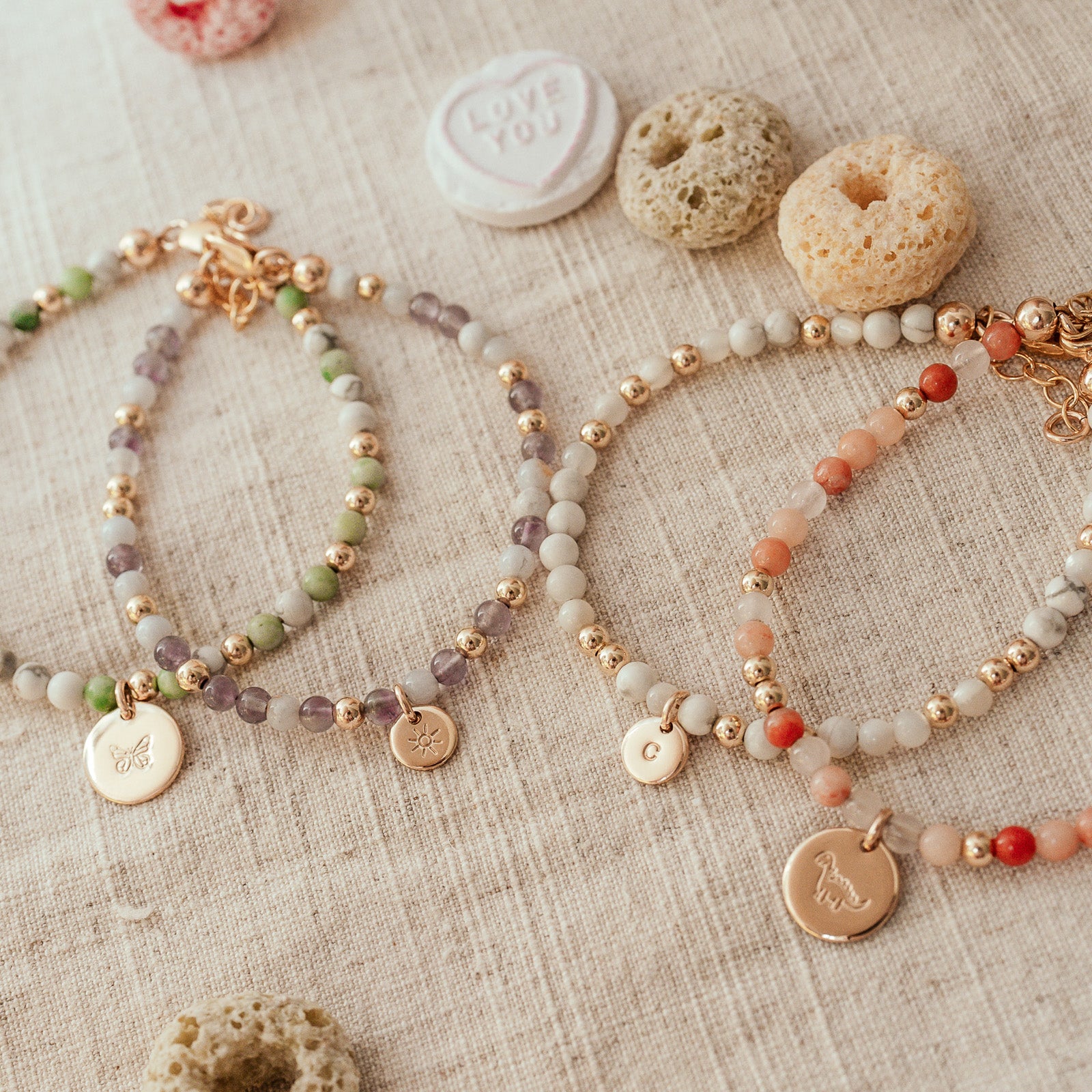 Personalised jewellery - KBN Jewellery - handmade jewellery – Personalised Jewellery gifts – Dainty jewellery – Australia made jewellery – beaded bracelet – handmade bracelet - handmade crystal bracelet – lucky day crystal bracelet – green jade crystal bracelet – crystal bracelet with pendant