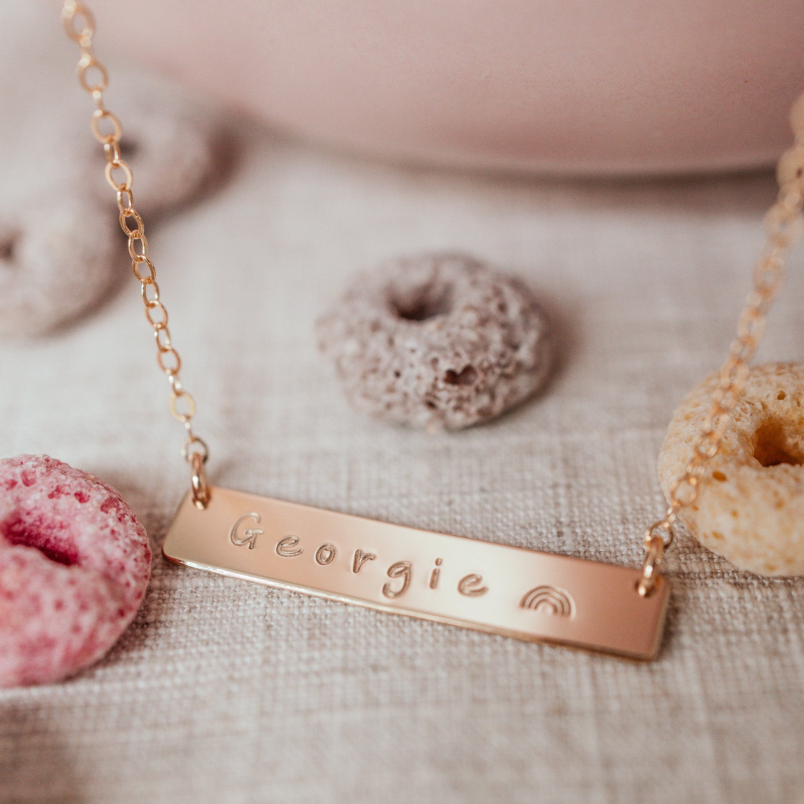Personalised jewellery - KBN Jewellery - handmade jewellery – Personalised Jewellery gifts – Dainty jewellery- bar necklace – dainty bar necklace – personalised necklace – children’s first necklace – children’s name necklace – kids first necklace – girls first necklace – affordable children’s jewellery