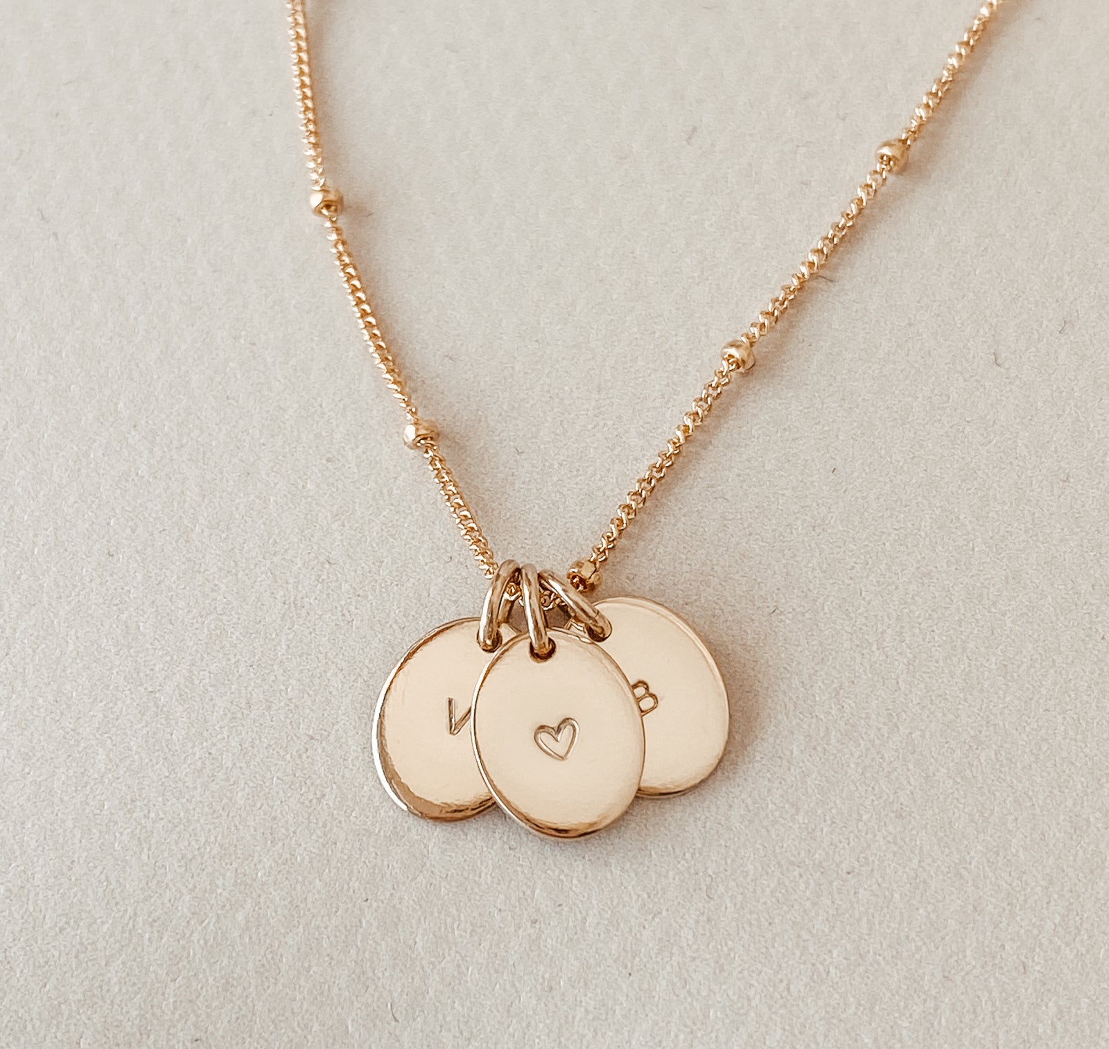 Personalised jewellery - KBN Jewellery - handmade jewellery – Personalised Jewellery gifts – Dainty jewellery- Dainty necklace - initial necklace – symbol necklace – bead chain – tiny pendant – children initial
