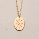 Personalised jewellery - KBN Jewellery - handmade jewellery - cross my heart - initial necklace - symbol necklace – custom initial necklace – children initials - Cross my heart necklace – dainty jewellery
