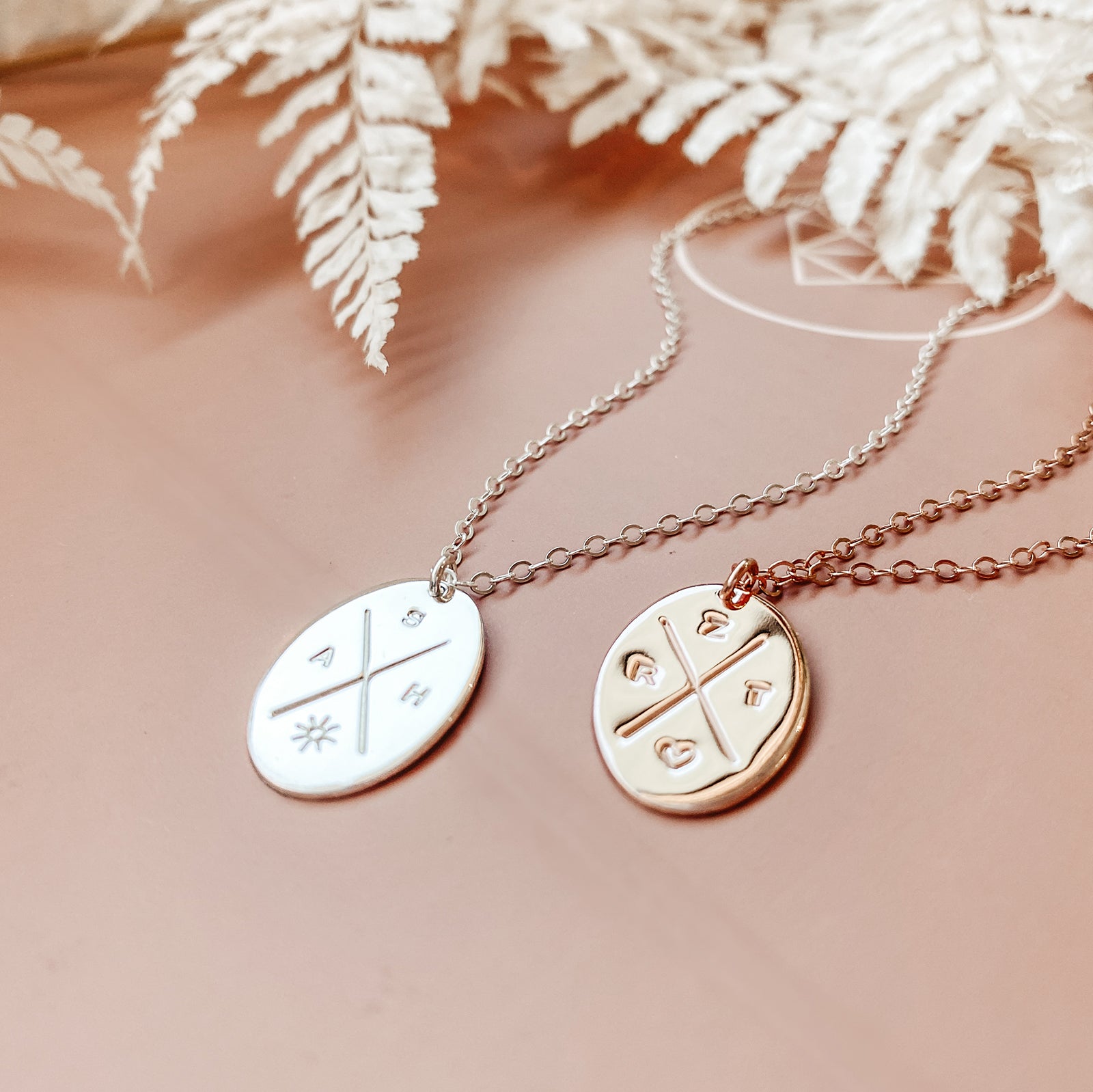 Personalised jewellery - KBN Jewellery - handmade jewellery - cross my heart - initial necklace - symbol necklace – custom initial necklace – children initials - Cross my heart necklace – dainty jewellery