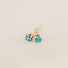 september birthstone studs sapphire stone wisdom purity symbol sterling silver goldfill Personalised jewellery – handmade jewellery – KBN jewellery – dainty earrings – birth month earrings – birthstone earrings – affordable earrings – wisdom earrings – September  earrings – birthstone studs – stacking earrings - blue stone earrings