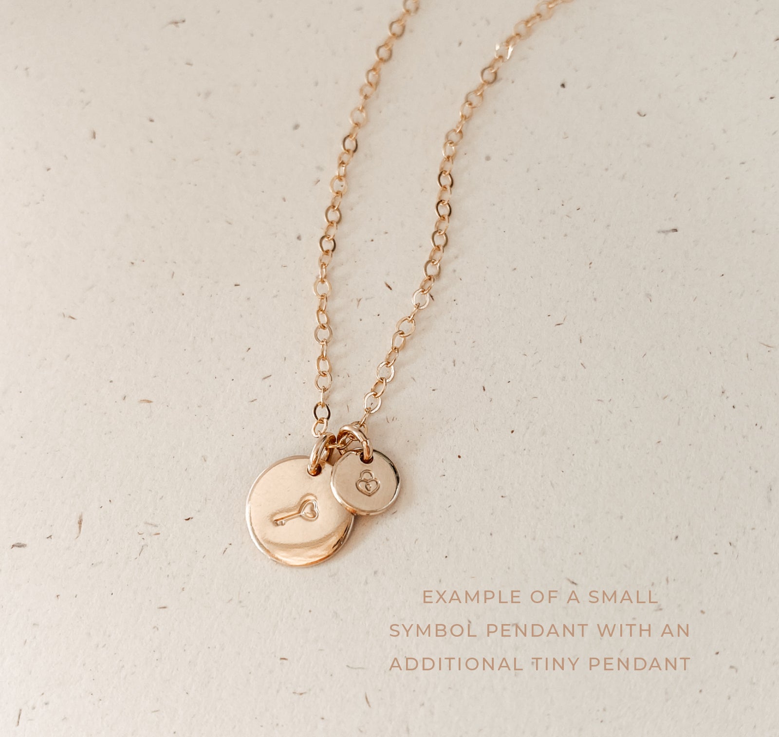 Sofia Necklace - Personalised jewellery - KBN Jewellery - handmade jewellery – small pendant necklace – initial necklace – symbol necklace – family initial necklace – children’s initial necklaces – birth flower initial necklace