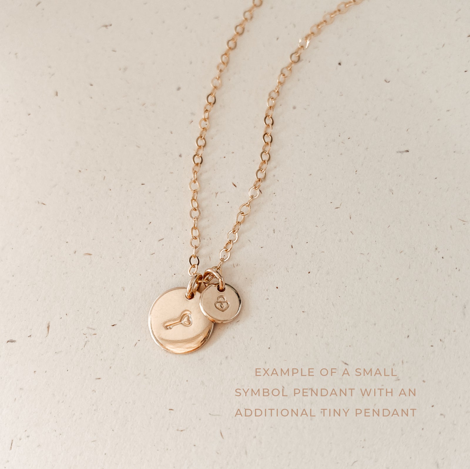 Sofia Necklace - Personalised jewellery - KBN Jewellery - handmade jewellery – small pendant necklace – initial necklace – symbol necklace – family initial necklace – children’s initial necklaces – birth flower initial necklace