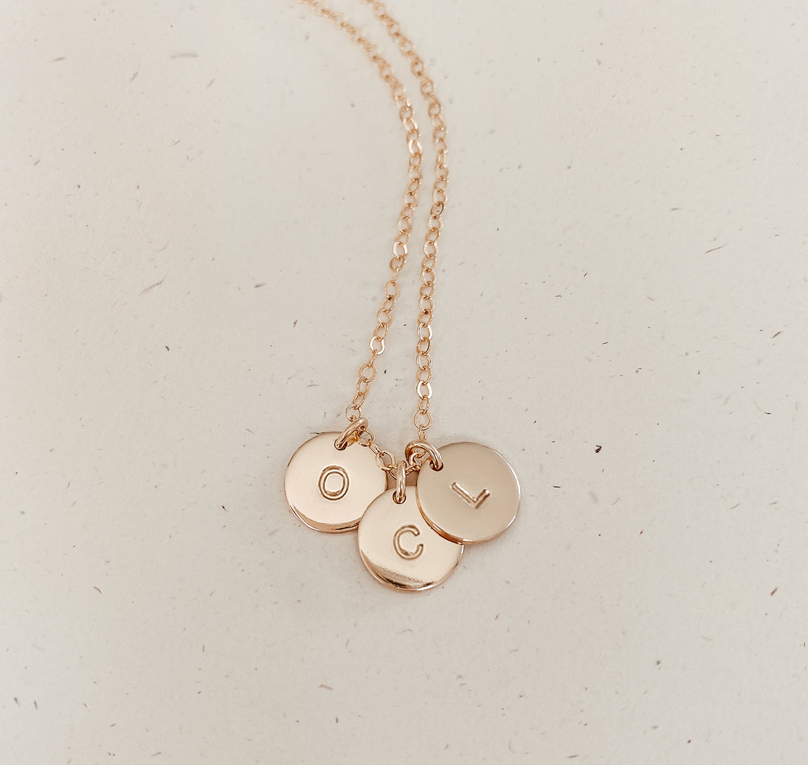 Sofia Necklace - Personalised jewellery - KBN Jewellery - handmade jewellery – small pendant necklace – initial necklace – symbol necklace – family initial necklace – children’s initial necklaces – birth flower initial necklace