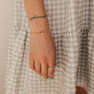 Personalised jewellery - KBN Jewellery - handmade jewellery – Personalised Jewellery gifts – Dainty jewellery – dainty bracelet – personalised bracelet – tiny pendant bracelet – initial bracelet – symbol bracelet – handmade bracelet – hand stamped jewellery