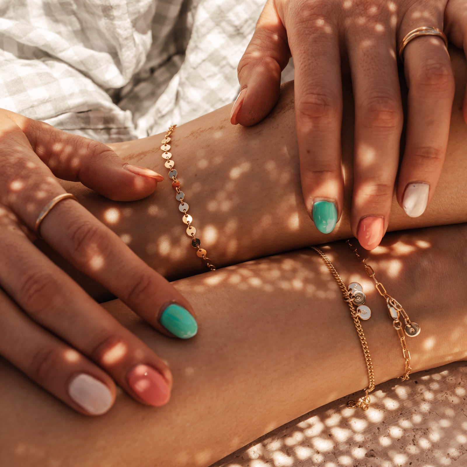 Personalised jewellery - KBN Jewellery - handmade jewellery – custom jewellery gifts –  dainty anklet – stacking anklet – layering anklet – simple chain – affordable jewellery – Australian made jewellery – small pendant anklet