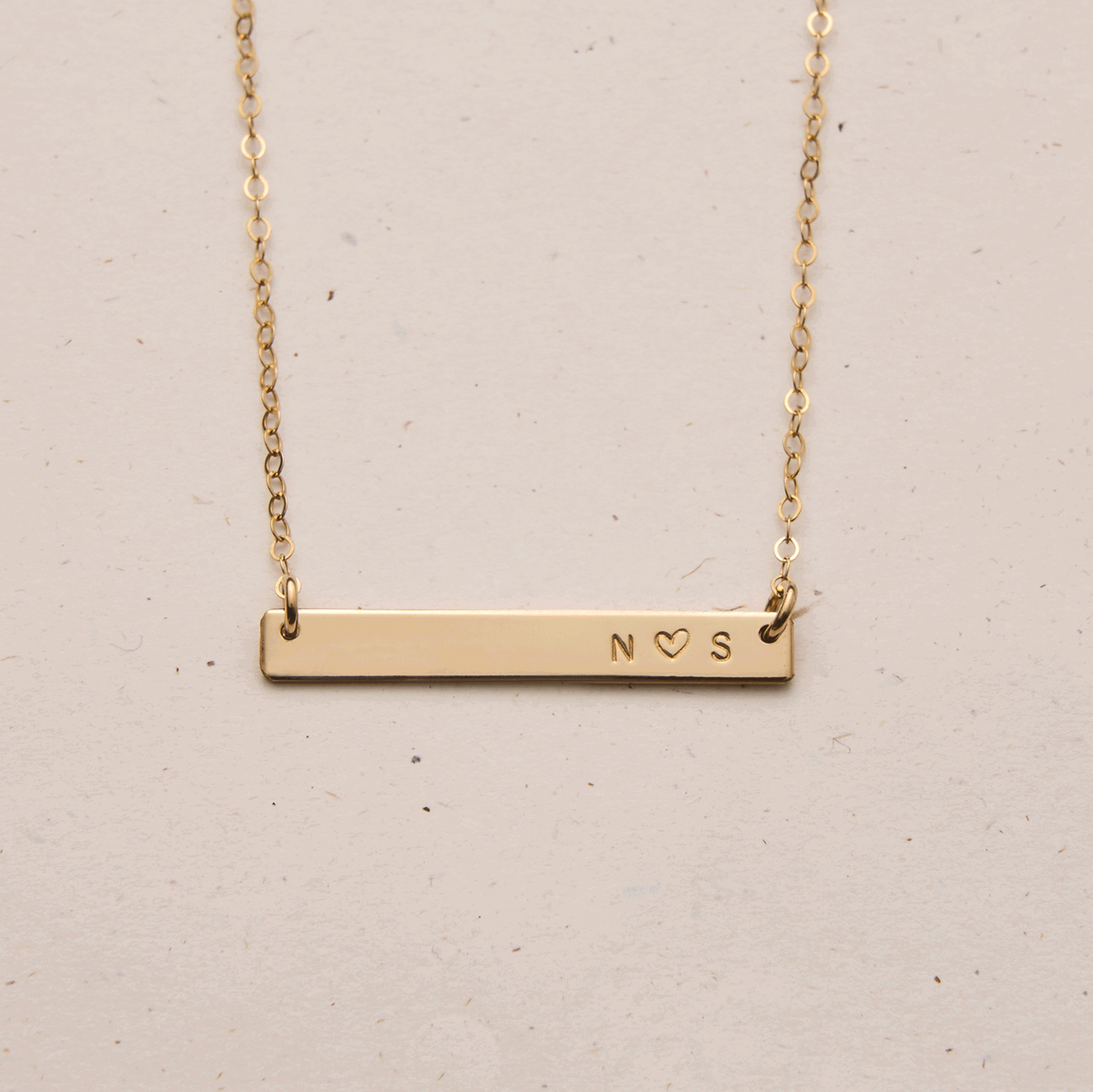Personalised jewellery - KBN Jewellery - handmade jewellery – Personalised Jewellery gifts – Dainty jewellery- bar necklace – dainty bar necklace – personalised date necklace – roman numerals necklace – name bar necklace – words of affirmation necklace