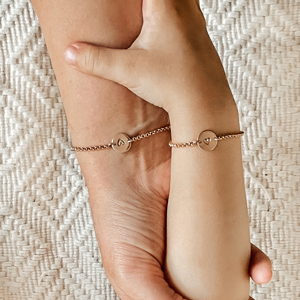 Personalised jewellery - KBN Jewellery - handmade jewellery – Personalised Jewellery gifts – personalised bracelets – symbol bracelets – simple bracelet – dainty bracelet – mummy and me bracelet set – matching bracelets for mum and kids – mum and daughter bracelet set – mum and daughter matching bracelets