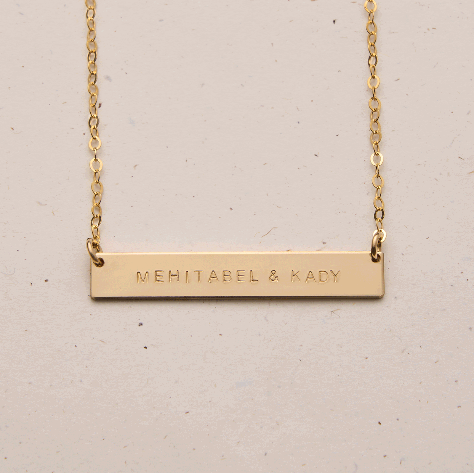 Personalised jewellery - KBN Jewellery - handmade jewellery – Personalised Jewellery gifts – Dainty jewellery- bar necklace – dainty bar necklace – personalised date necklace – roman numerals necklace – name bar necklace – words of affirmation necklace – long bar necklace – layering necklace – layering necklace inspiration – wedding gift idea – wedding gift idea for bride