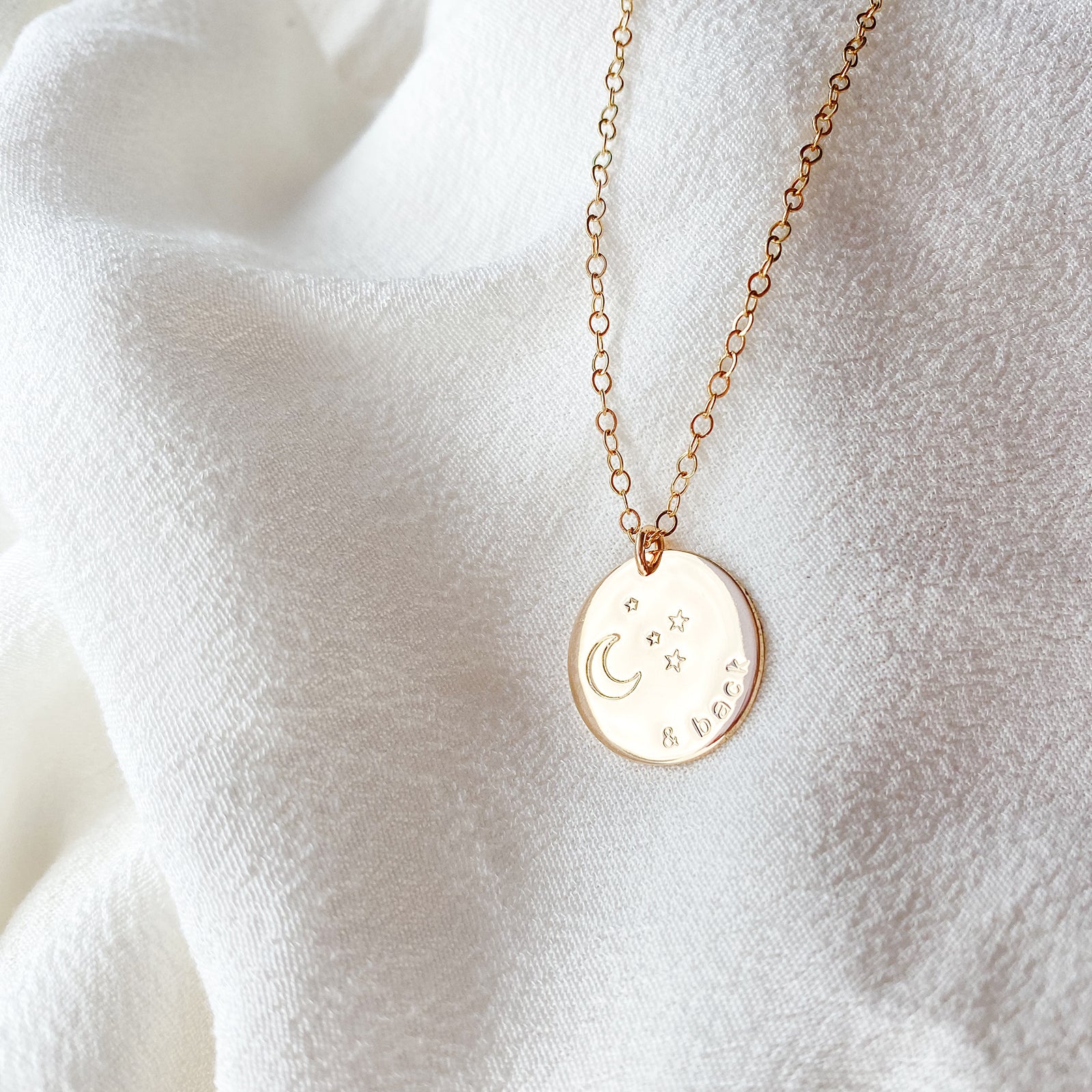 Personalised jewellery – handmade jewellery – KBN jewellery – Australian made jewellery – to the moon and back necklace – I love you to the moon and back necklace – I love you necklace – sentimental necklace – gift idea for mum – gift idea for girlfriend – gift ideas for wife – hidden message necklace – moon and stars necklace – personalised necklace – affordable necklace – Australian handmade jewellery