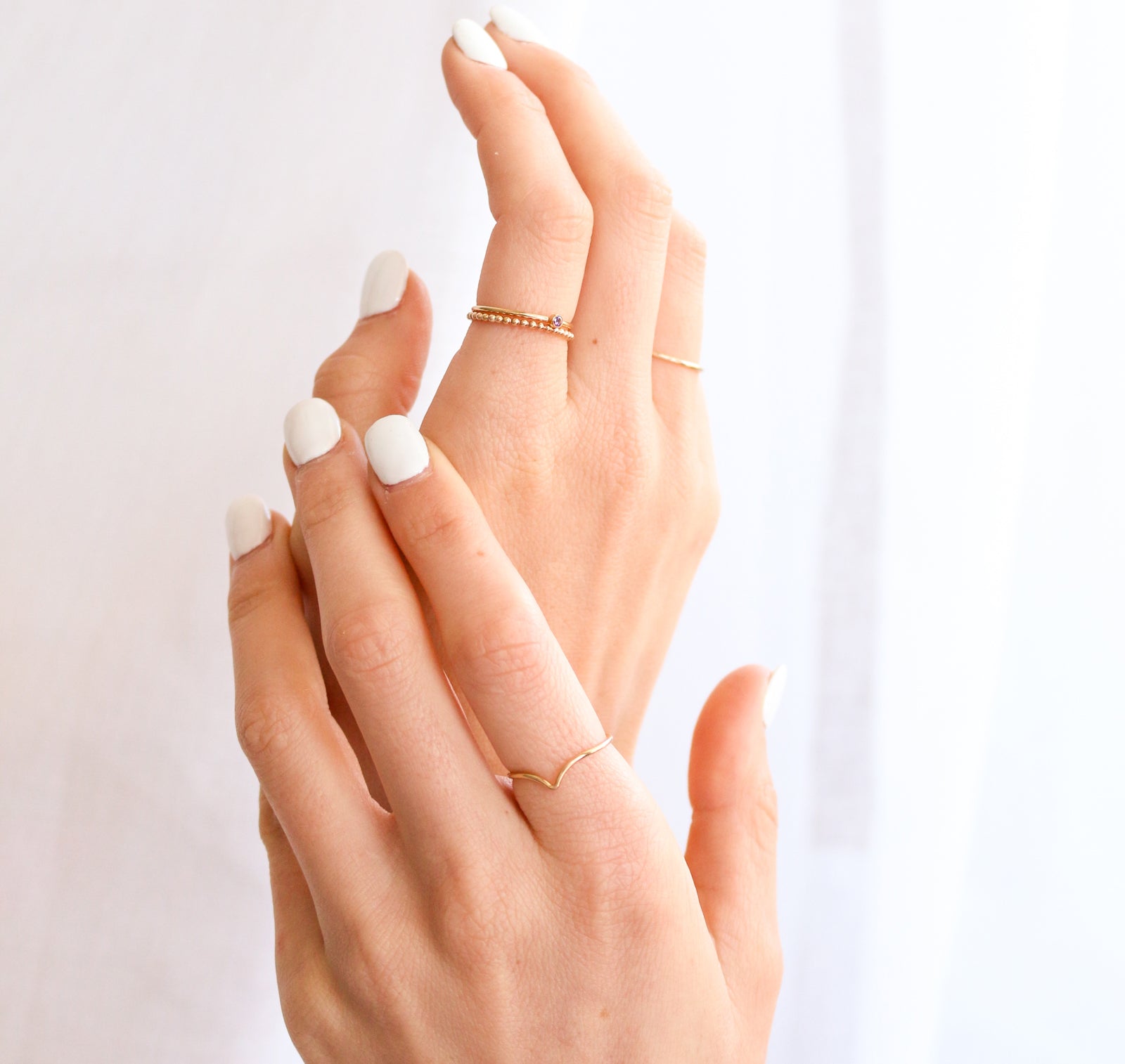 Personalised jewellery – handmade jewellery – KBN jewellery – dainty ring – birth month ring – birthstone ring – affordable ring – protection ring – February stone rings – birthstone ring – stacking ring – purple stone ring