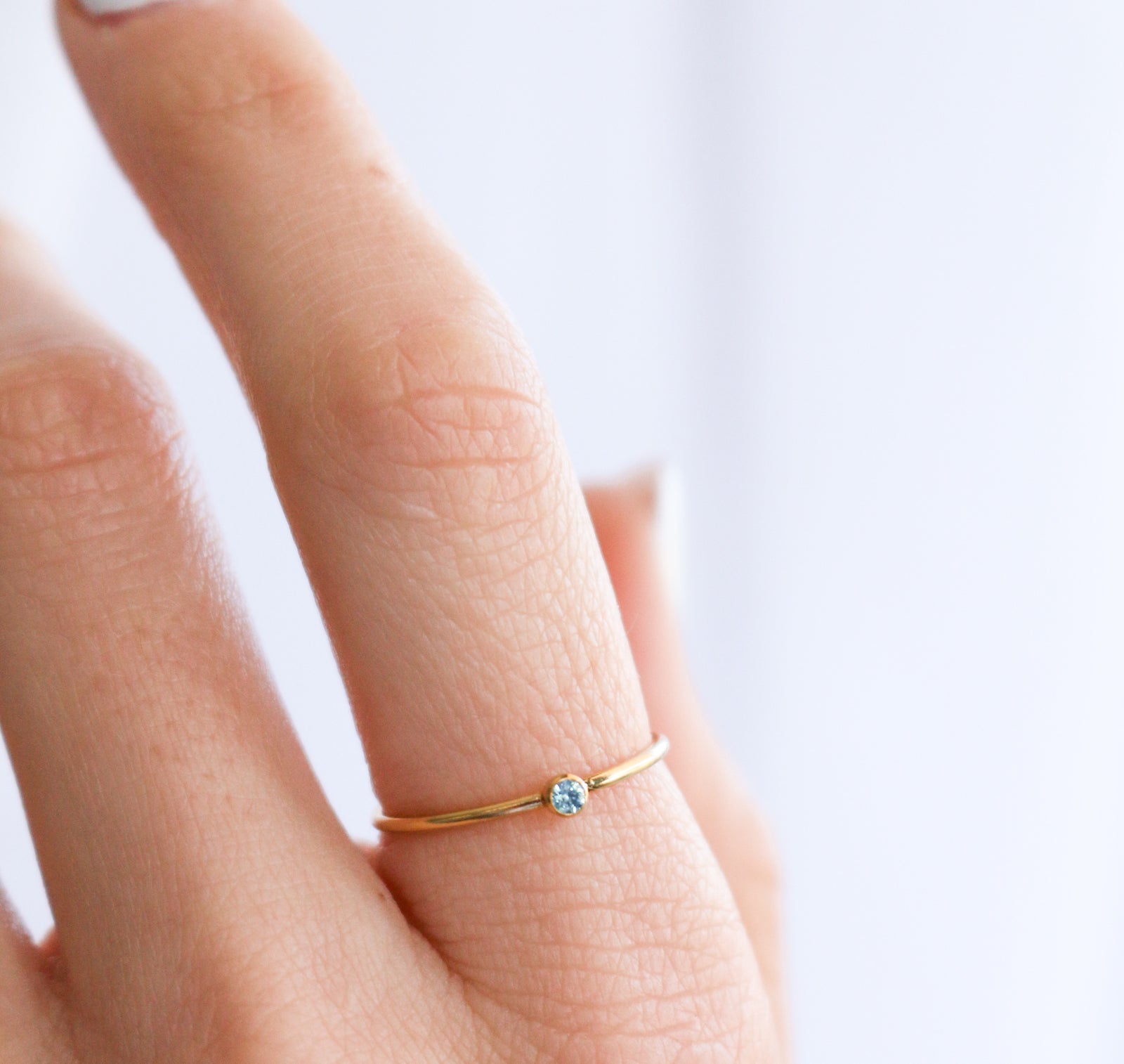 Personalised jewellery – handmade jewellery – KBN jewellery – dainty ring – birth month ring – birthstone ring – affordable ring – fortune ring – December stone rings – birthstone ring – stacking ring – blue stone ring