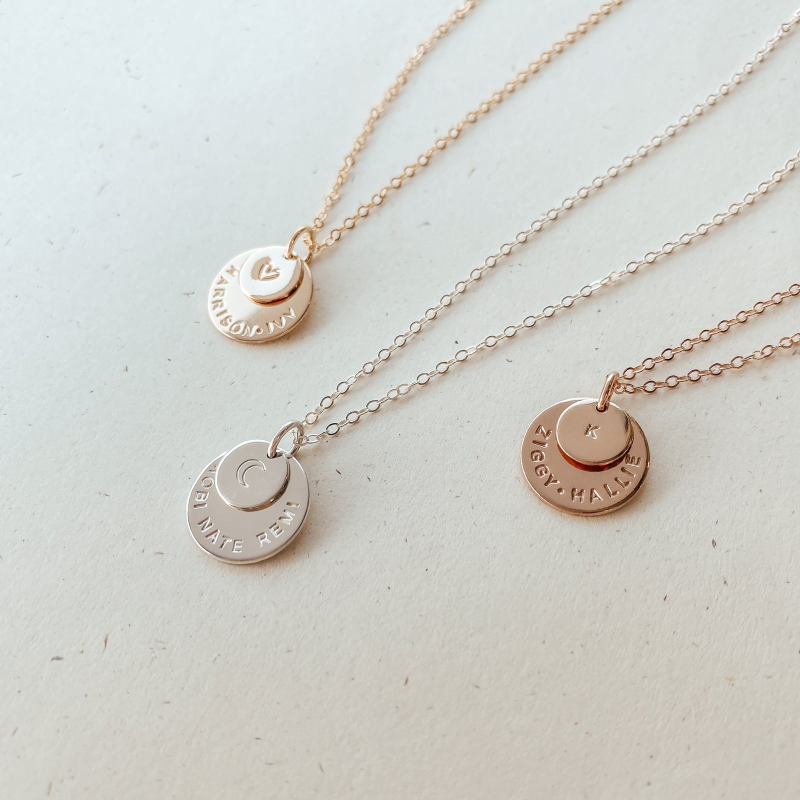 Personalised Jewellery with Large Pendants