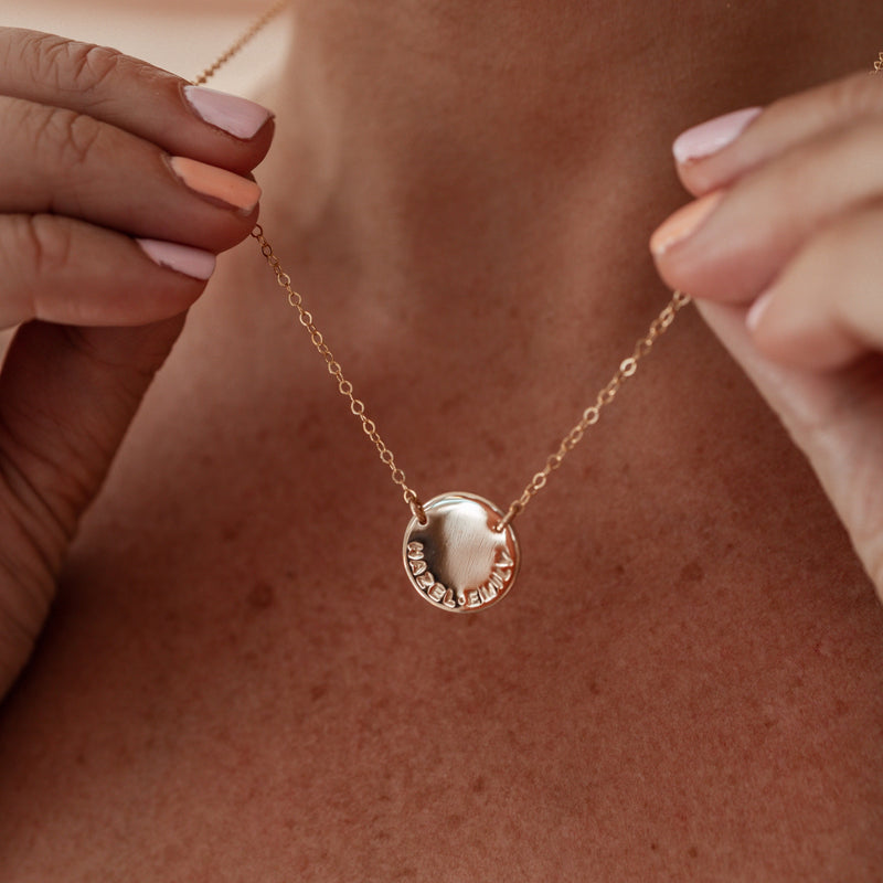 Milan • Large Pendant Double Hole Necklace