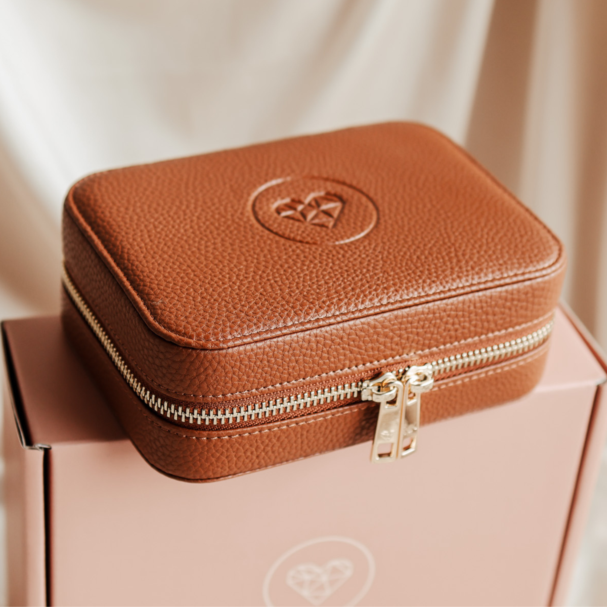 Personalised jewellery - KBN Jewellery - handmade jewellery – custom jewellery gifts – jewellery cases – brown jewellery box – jewellery case – travel jewellery case – personalised jewellery case 