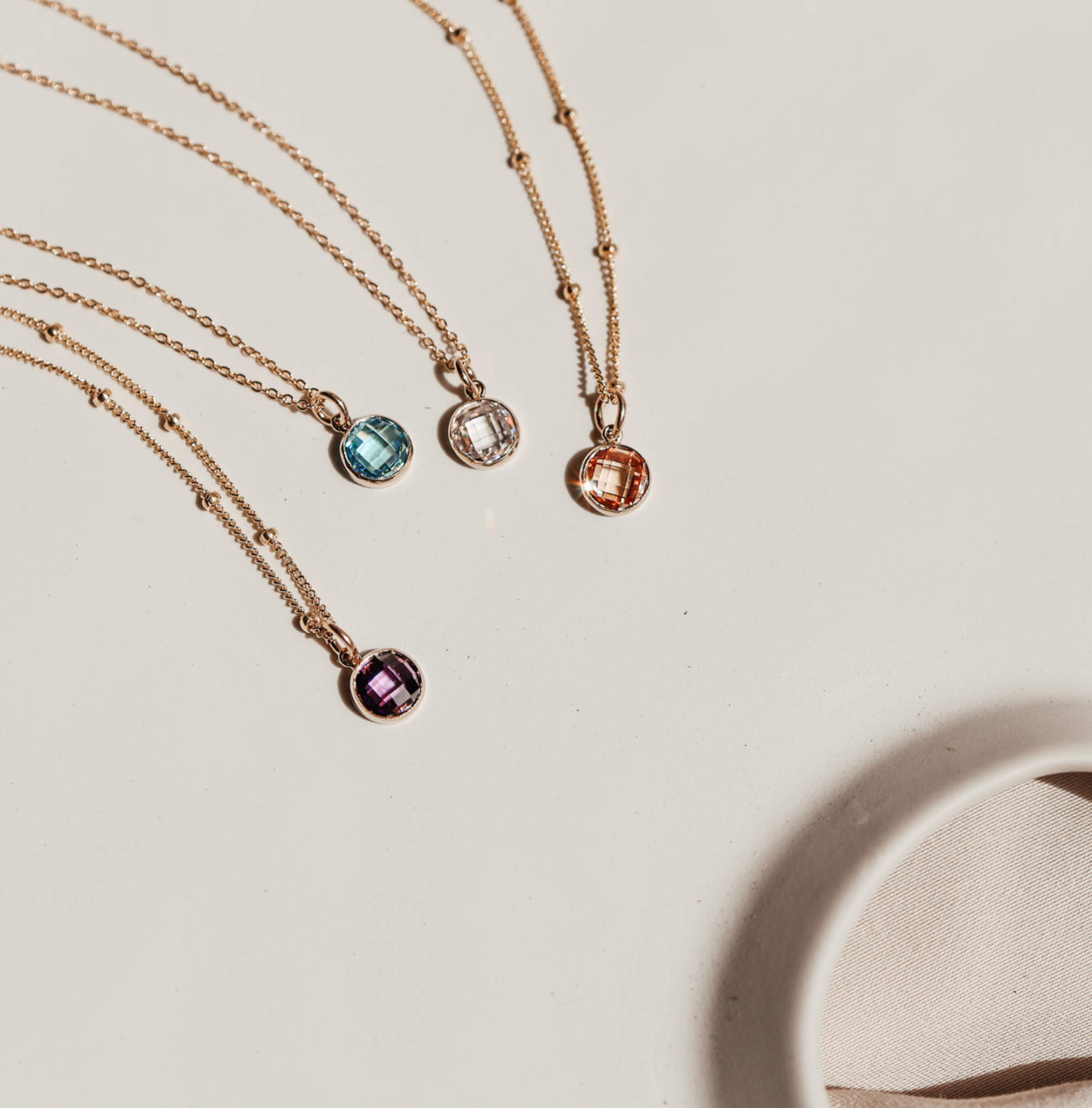 Personalised jewellery – handmade jewellery – KBN jewellery – Australian made jewellery – crystal necklace – birthstone drop necklace – birthstone pendant for necklace – crystal necklace – birthstone jewellery –dark orange stone pendant – yellow  birthstone for necklace – November birthstone pendant – November birthstone drop