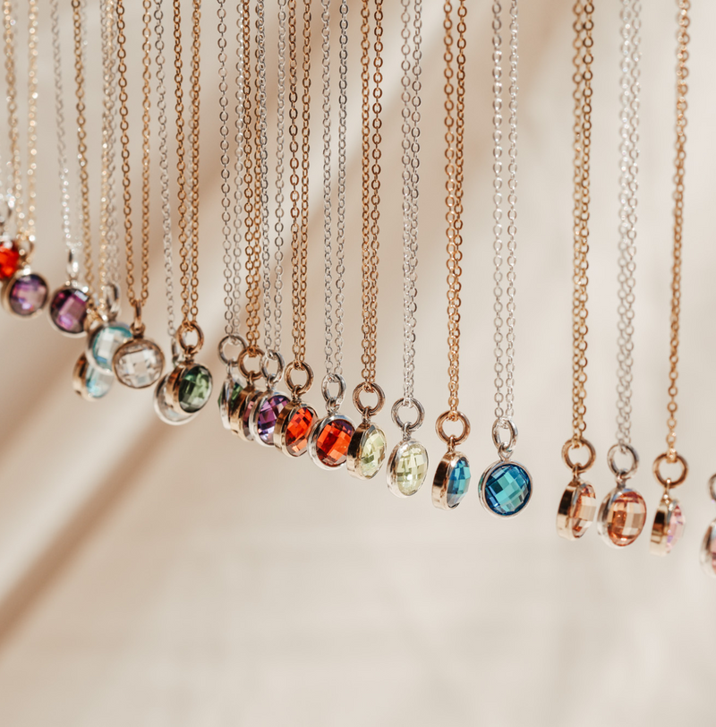 Birthstone Drop Necklace • March