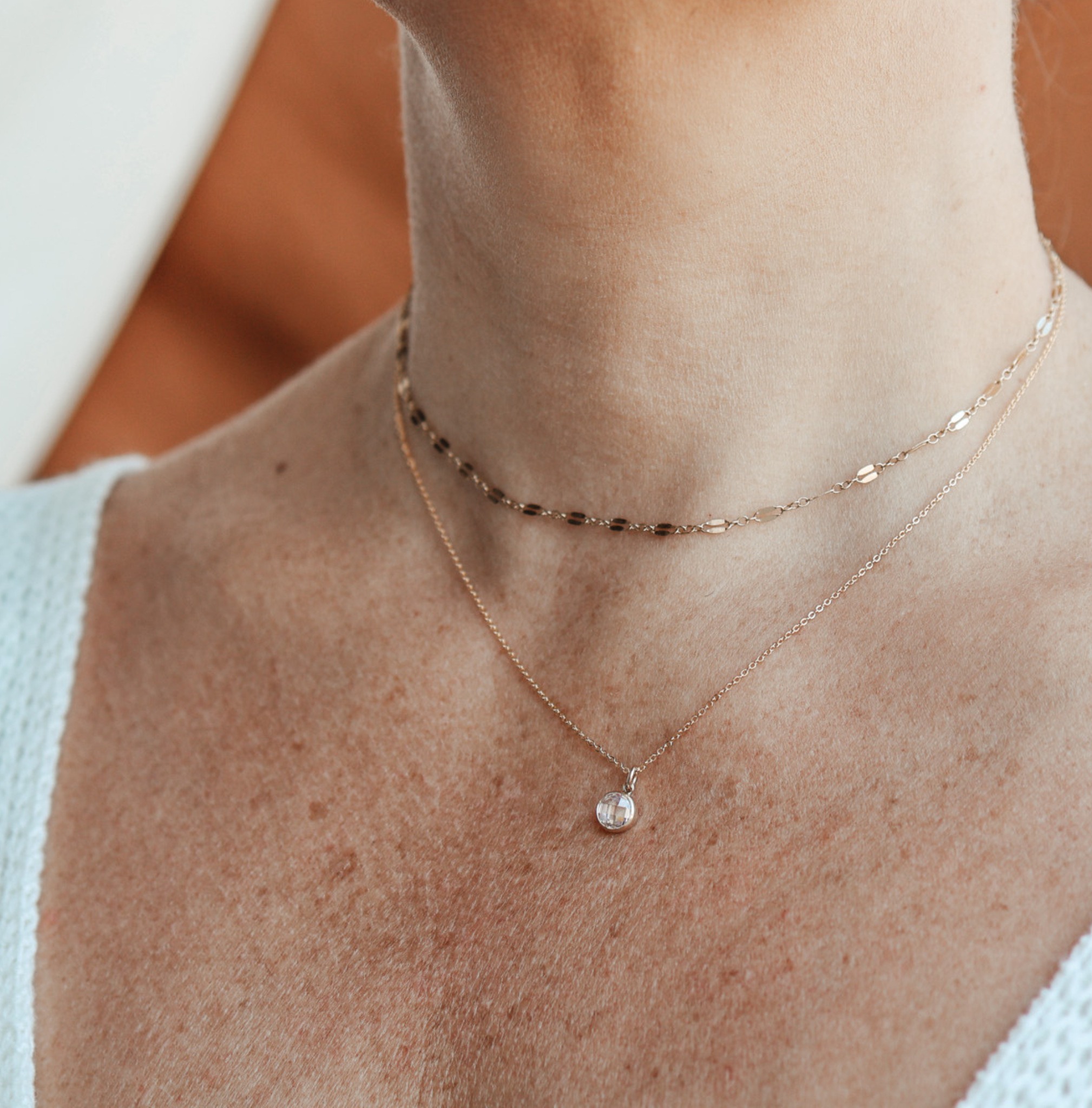 Personalised jewellery – handmade jewellery – KBN jewellery – Australian made jewellery – crystal pendant – birthstone drop necklace – birthstone pendant for necklace – crystal birthstone drop  – birthstone jewellery – diamond  stone pendant – clear birthstone for necklace – April birthstone pendant – April  birthstone drop