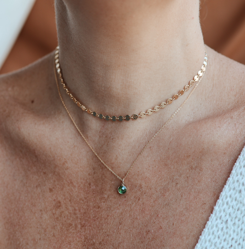 Birthstone Drop Necklace • May