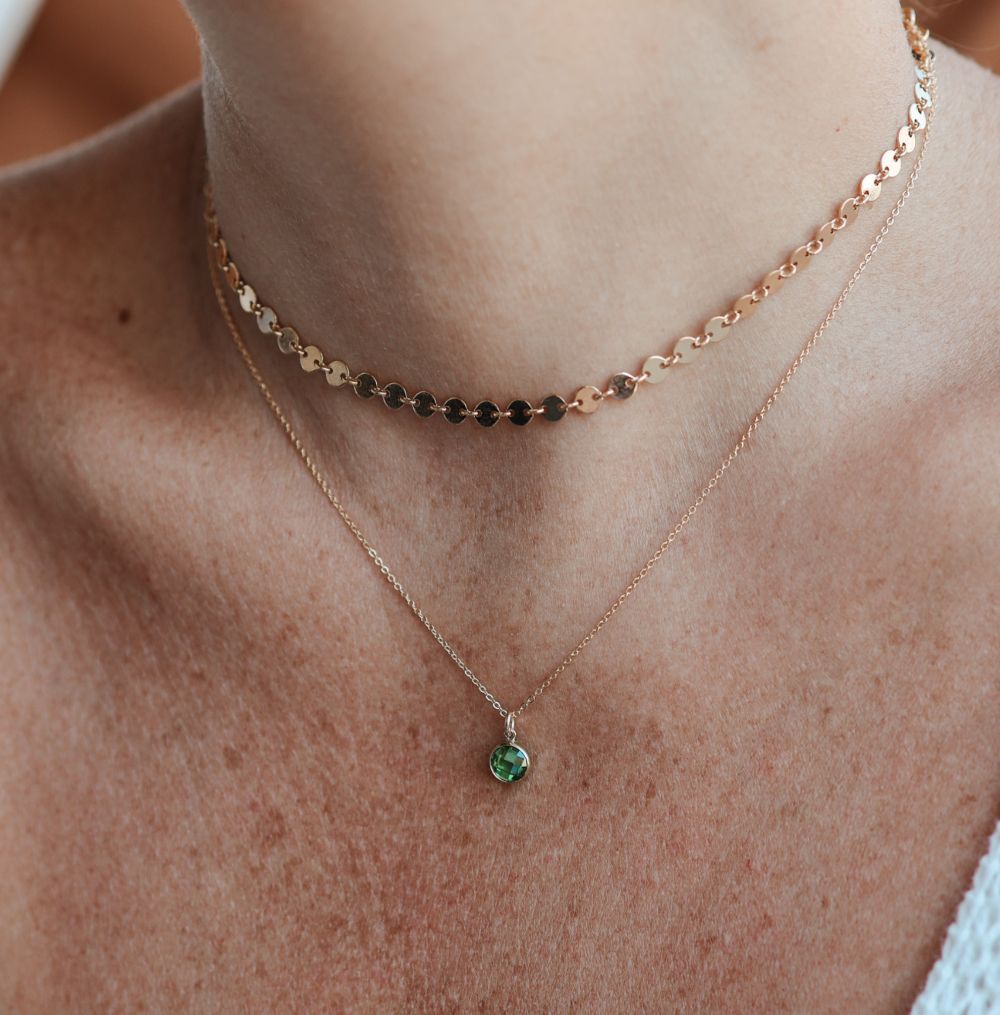 Personalised jewellery – handmade jewellery – KBN jewellery – Australian made jewellery – crystal pendant – birthstone drop necklace – birthstone pendant for necklace – crystal birthstone drop  – birthstone jewellery –green  stone pendant – dark green birthstone for necklace – May  birthstone pendant – May  birthstone drop