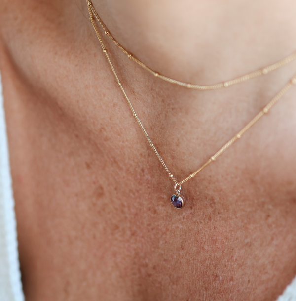 Personalised jewellery – handmade jewellery – KBN jewellery – Australian made jewellery – crystal pendant – birthstone drop necklace – birthstone pendant for necklace – crystal birthstone drop  – birthstone jewellery –green  stone pendant – dark purple  birthstone for necklace – June  birthstone pendant – June  birthstone drop