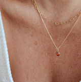 Birthstone Drop Necklace • July