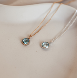 Birthstone Drop Necklace • December