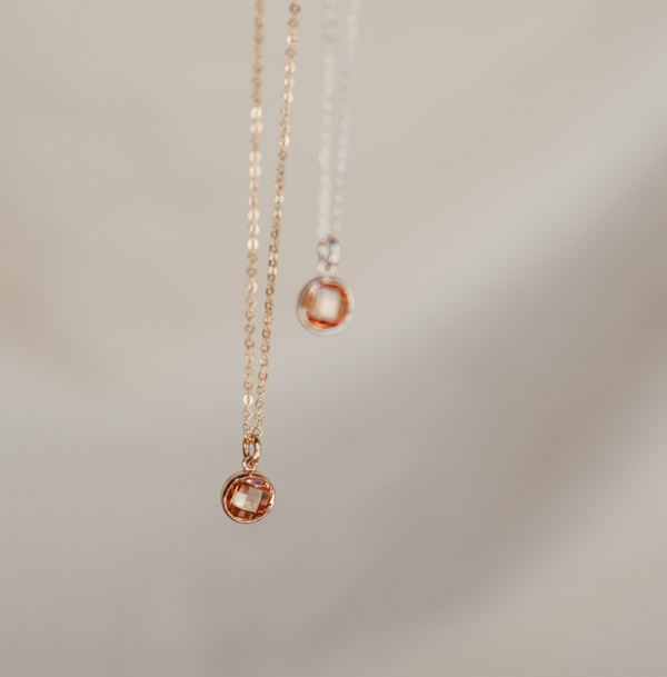 Birthstone Drop Necklace • November