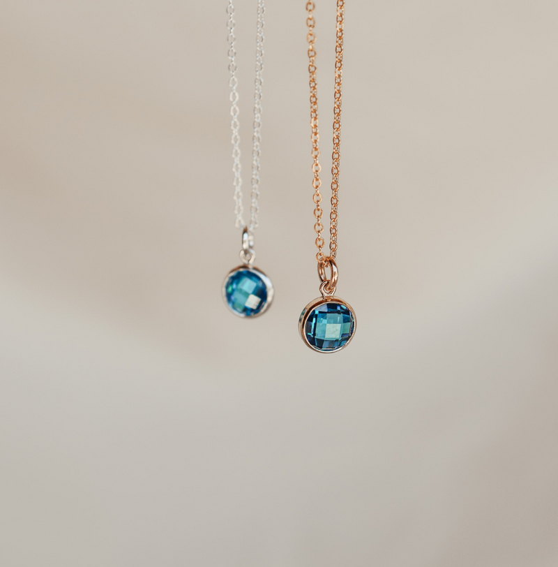 Birthstone Drop Necklace • September