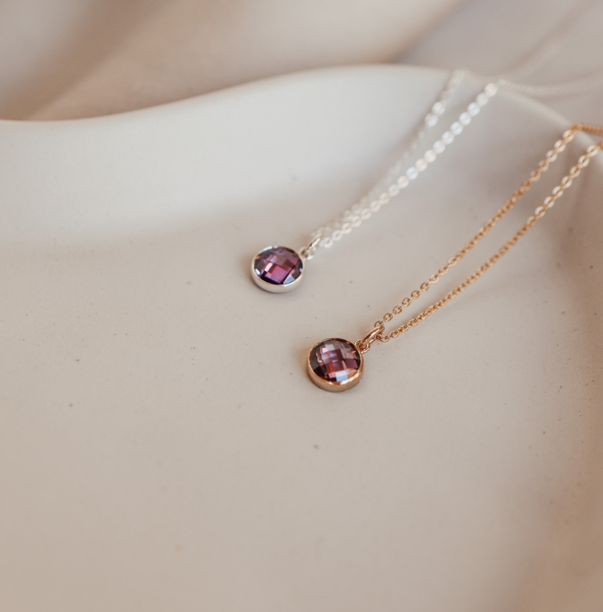 Personalised jewellery – handmade jewellery – KBN jewellery – Australian made jewellery – crystal pendant – birthstone drop necklace – birthstone pendant for necklace – crystal birthstone drop  – birthstone jewellery –green  stone pendant – dark purple  birthstone for necklace – June  birthstone pendant – June  birthstone drop