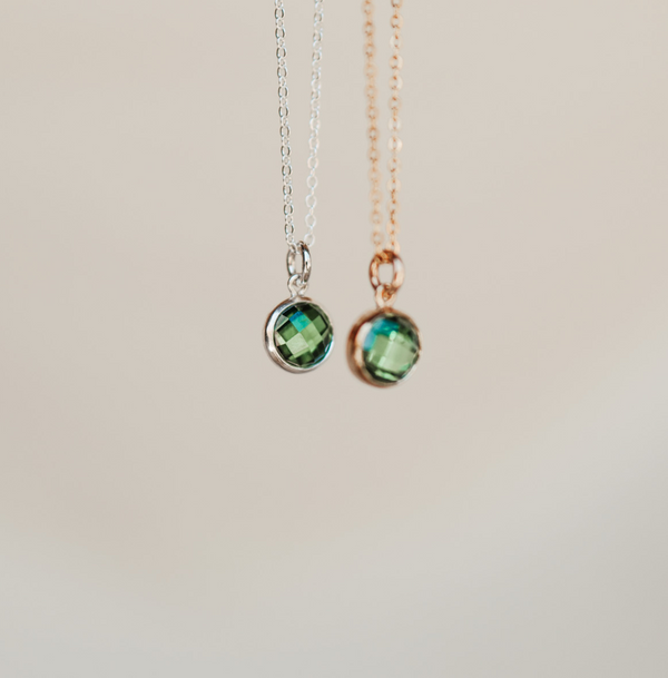 Birthstone Drop Necklace • May