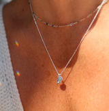 Birthstone Drop Necklace • December