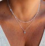 Birthstone Drop Necklace • December