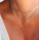 Birthstone Drop Necklace • July